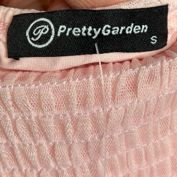 Pink Ruffled Maxi Dress - Picture 6 of 7